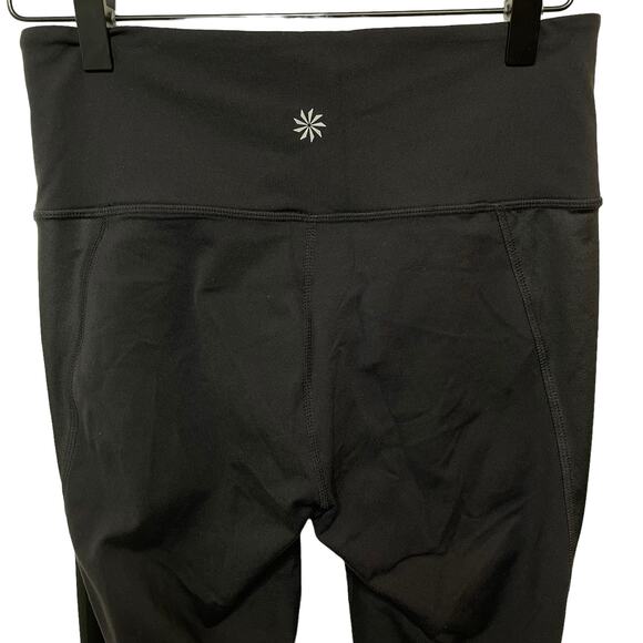 Athleta Women’s Black Estra Leggings Yoga Athletic Mesh Leg Workout Size Small - Picture 11 of 14